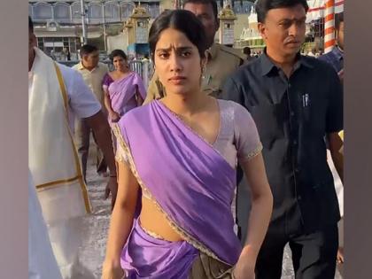 Janhvi Kapoor spotted at Andhra's Tirupati Temple | Janhvi Kapoor spotted at Andhra's Tirupati Temple