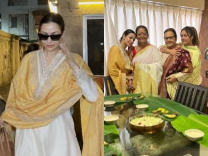 Malaika shines in ethnic look as she enjoys Onam Sadya with mother, sister | Malaika shines in ethnic look as she enjoys Onam Sadya with mother, sister Malaika shines in ethnic look as she enjoys Onam Sadya with mother, sister | Malaika shines in ethnic look as she enjoys Onam Sadya with mother, sister