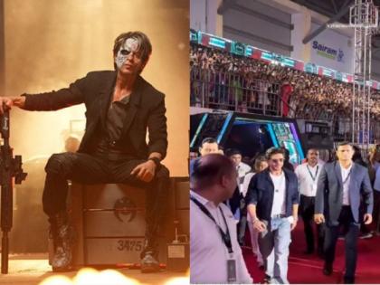 Shah Rukh Khan attends 'Jawan' pre-release event in Chennai, fans share their excitement | Shah Rukh Khan attends 'Jawan' pre-release event in Chennai, fans share their excitement Shah Rukh Khan attends 'Jawan' pre-release event in Chennai, fans share their excitement | Shah Rukh Khan attends 'Jawan' pre-release event in Chennai, fans share their excitement