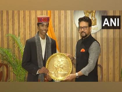 Sports Minister Anurag Thakur felicitates FIDE World Cup runner-up Praggnanandhaa | Sports Minister Anurag Thakur felicitates FIDE World Cup runner-up Praggnanandhaa Sports Minister Anurag Thakur felicitates FIDE World Cup runner-up Praggnanandhaa | Sports Minister Anurag Thakur felicitates FIDE World Cup runner-up Praggnanandhaa