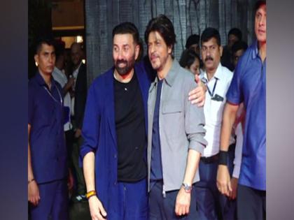 Shah Rukh Khan poses with Sunny Deol at ‘Gadar 2’ success bash | Shah Rukh Khan poses with Sunny Deol at ‘Gadar 2’ success bash Shah Rukh Khan poses with Sunny Deol at ‘Gadar 2’ success bash | Shah Rukh Khan poses with Sunny Deol at ‘Gadar 2’ success bash