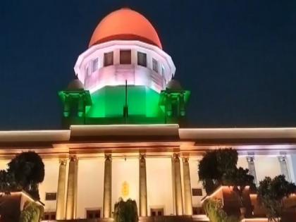 Supreme Court illuminates in Tricolour ahead of G20 Summit in New Delhi | Supreme Court illuminates in Tricolour ahead of G20 Summit in New Delhi Supreme Court illuminates in Tricolour ahead of G20 Summit in New Delhi | Supreme Court illuminates in Tricolour ahead of G20 Summit in New Delhi