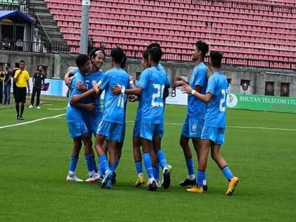 SAFF U-16 Championship: India secures semifinal spot, wins 1-0 against Nepal | SAFF U-16 Championship: India secures semifinal spot, wins 1-0 against Nepal SAFF U-16 Championship: India secures semifinal spot, wins 1-0 against Nepal | SAFF U-16 Championship: India secures semifinal spot, wins 1-0 against Nepal