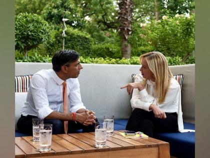 Italian Prime Minister Giorgia Meloni meets Rishi Sunak in Delhi, hold discussions | Italian Prime Minister Giorgia Meloni meets Rishi Sunak in Delhi, hold discussions