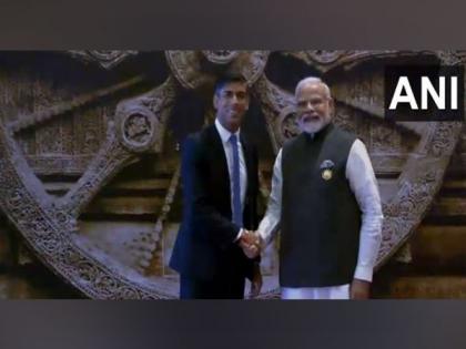 G20 Summit: PM Modi greets UK counterpart Rishi Sunak at Bharat Mandapam | G20 Summit: PM Modi greets UK counterpart Rishi Sunak at Bharat Mandapam