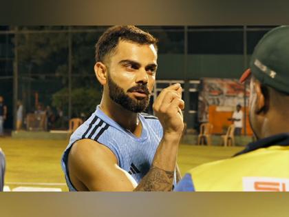 Virat Kohli shares his mantra with budding cricketers during practice session | Virat Kohli shares his mantra with budding cricketers during practice session