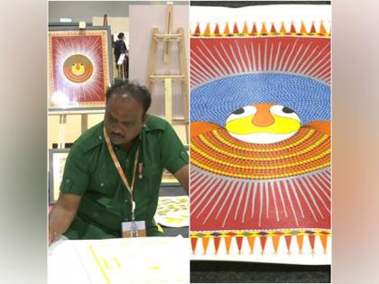 Pareshbhai Rathwa's Pithora painting at G20 exhibition depiction of aesthetics, tradition | Pareshbhai Rathwa's Pithora painting at G20 exhibition depiction of aesthetics, tradition Pareshbhai Rathwa's Pithora painting at G20 exhibition depiction of aesthetics, tradition | Pareshbhai Rathwa's Pithora painting at G20 exhibition depiction of aesthetics, tradition