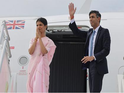 G20 Summit: UK first lady Akshata Murty sports a traditional saree as she bids adieu to India | G20 Summit: UK first lady Akshata Murty sports a traditional saree as she bids adieu to India