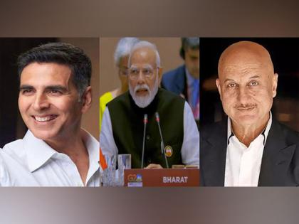 “Vasudhaiva Kutumbakam is reality of new world order”: Akshay Kumar, Anupam Kher praise PM Modi for success of G20 summit | “Vasudhaiva Kutumbakam is reality of new world order”: Akshay Kumar, Anupam Kher praise PM Modi for success of G20 summit “Vasudhaiva Kutumbakam is reality of new world order”: Akshay Kumar, Anupam Kher praise PM Modi for success of G20 summit | “Vasudhaiva Kutumbakam is reality of new world order”: Akshay Kumar, Anupam Kher praise PM Modi for success of G20 summit