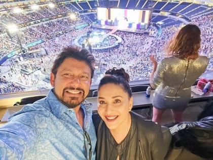 Madhuri Dixit attends Beyonce's concert with husband Shriram Nene | Madhuri Dixit attends Beyonce's concert with husband Shriram Nene Madhuri Dixit attends Beyonce's concert with husband Shriram Nene | Madhuri Dixit attends Beyonce's concert with husband Shriram Nene