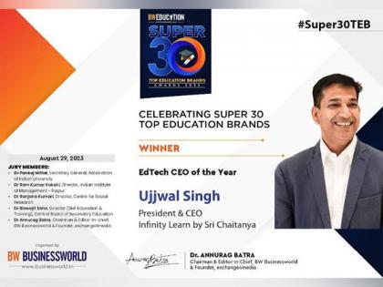 Ujjwal Singh Emerges as the Lone Winner at "Super Top 30 Education Brand Awards" by Business World Education | Ujjwal Singh Emerges as the Lone Winner at "Super Top 30 Education Brand Awards" by Business World Education Ujjwal Singh Emerges as the Lone Winner at "Super Top 30 Education Brand Awards" by Business World Education | Ujjwal Singh Emerges as the Lone Winner at "Super Top 30 Education Brand Awards" by Business World Education