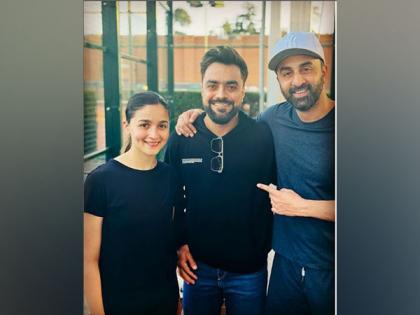 “With Bollywood’s biggest”: Cricketer Rashid Khan as he bumps into Ranbir Kapoor-Alia Bhatt | “With Bollywood’s biggest”: Cricketer Rashid Khan as he bumps into Ranbir Kapoor-Alia Bhatt “With Bollywood’s biggest”: Cricketer Rashid Khan as he bumps into Ranbir Kapoor-Alia Bhatt | “With Bollywood’s biggest”: Cricketer Rashid Khan as he bumps into Ranbir Kapoor-Alia Bhatt