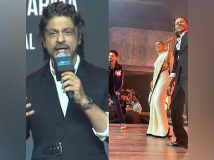 Shah Rukh Khan shakes a leg with Deepika Padukone on 'Chaleya' at 'Jawan' success press event | Shah Rukh Khan shakes a leg with Deepika Padukone on 'Chaleya' at 'Jawan' success press event Shah Rukh Khan shakes a leg with Deepika Padukone on 'Chaleya' at 'Jawan' success press event | Shah Rukh Khan shakes a leg with Deepika Padukone on 'Chaleya' at 'Jawan' success press event