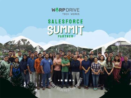 WarpDrive soars to Salesforce Summit Partnership! Happy Clients through Happy Employees | WarpDrive soars to Salesforce Summit Partnership! Happy Clients through Happy Employees