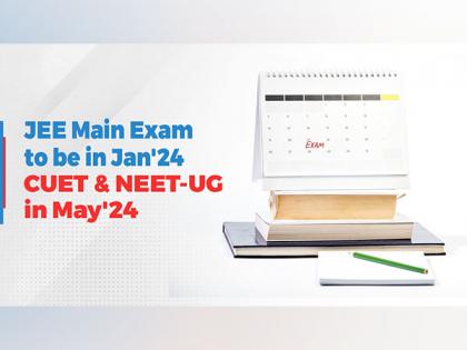 JEE Main Exam to be in Jan'24, CUET & NEET-UG in May'24: Find Key Exam Insights!! | JEE Main Exam to be in Jan'24, CUET & NEET-UG in May'24: Find Key Exam Insights!! JEE Main Exam to be in Jan'24, CUET & NEET-UG in May'24: Find Key Exam Insights!! | JEE Main Exam to be in Jan'24, CUET & NEET-UG in May'24: Find Key Exam Insights!!