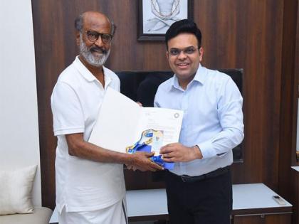 “Phenomenon Beyond Cinema”: Jay Shah presents World Cup golden ticket to megastar Rajinikanth | “Phenomenon Beyond Cinema”: Jay Shah presents World Cup golden ticket to megastar Rajinikanth