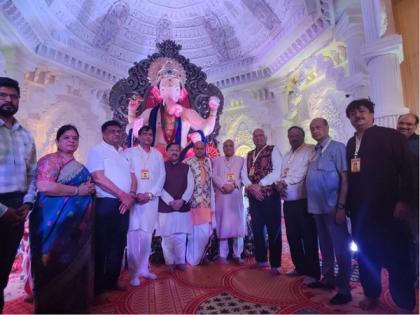 Colorful inauguration of Raja Ganpati Mahotsav of Lalbagh | Colorful inauguration of Raja Ganpati Mahotsav of Lalbagh Colorful inauguration of Raja Ganpati Mahotsav of Lalbagh | Colorful inauguration of Raja Ganpati Mahotsav of Lalbagh