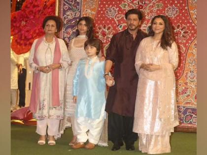 Ambanis' Ganesh Chaturthi celebration: SRK excitedly hugs Nita Ambani, Deepika caresses AbRam's hair and more | Ambanis' Ganesh Chaturthi celebration: SRK excitedly hugs Nita Ambani, Deepika caresses AbRam's hair and more