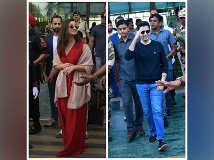 Raghav Chadha, Parineeti Chopra receive grand welcome at Udaipur airport | Raghav Chadha, Parineeti Chopra receive grand welcome at Udaipur airport