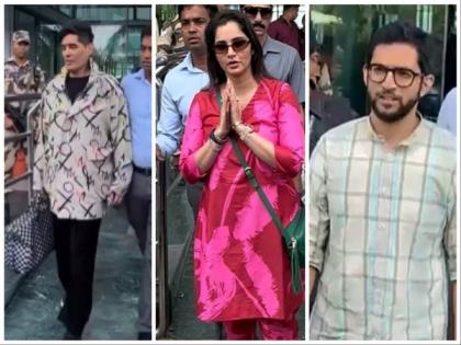 "Aaj Rajneeti nahi, Ragneeti hai," says Aaditya Thackeray as he arrives for Parineeti-Raghav wedding | "Aaj Rajneeti nahi, Ragneeti hai," says Aaditya Thackeray as he arrives for Parineeti-Raghav wedding "Aaj Rajneeti nahi, Ragneeti hai," says Aaditya Thackeray as he arrives for Parineeti-Raghav wedding | "Aaj Rajneeti nahi, Ragneeti hai," says Aaditya Thackeray as he arrives for Parineeti-Raghav wedding