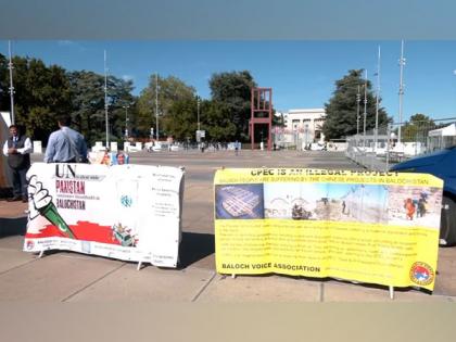 Banner exhibition outside UNHRC highlights human rights violations in Balochistan | Banner exhibition outside UNHRC highlights human rights violations in Balochistan