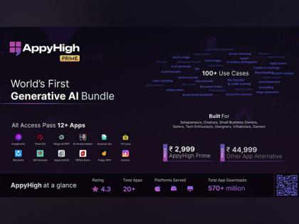 AppyHigh Launches the World's First Generative AI App Bundle | AppyHigh Launches the World's First Generative AI App Bundle AppyHigh Launches the World's First Generative AI App Bundle | AppyHigh Launches the World's First Generative AI App Bundle
