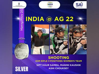 Asian Games: Ashi-Manini-Sift trio capture silver in women's 50 m rifle 3P team event | Asian Games: Ashi-Manini-Sift trio capture silver in women's 50 m rifle 3P team event Asian Games: Ashi-Manini-Sift trio capture silver in women's 50 m rifle 3P team event | Asian Games: Ashi-Manini-Sift trio capture silver in women's 50 m rifle 3P team event