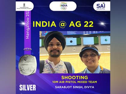 Asian Games: Sarabjot-Divya secure silver in mixed 10 m air rifle shooting team event | Asian Games: Sarabjot-Divya secure silver in mixed 10 m air rifle shooting team event Asian Games: Sarabjot-Divya secure silver in mixed 10 m air rifle shooting team event | Asian Games: Sarabjot-Divya secure silver in mixed 10 m air rifle shooting team event