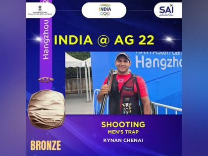Asian Games: Darius Kynan Chenai secures bronze medal in men's trap individual final | Asian Games: Darius Kynan Chenai secures bronze medal in men's trap individual final Asian Games: Darius Kynan Chenai secures bronze medal in men's trap individual final | Asian Games: Darius Kynan Chenai secures bronze medal in men's trap individual final
