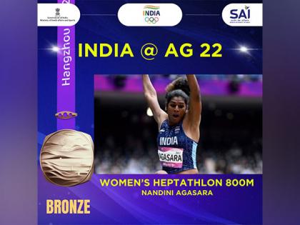 Asian Games: Nandini Agasara claims bronze in women's Heptathlon | Asian Games: Nandini Agasara claims bronze in women's Heptathlon Asian Games: Nandini Agasara claims bronze in women's Heptathlon | Asian Games: Nandini Agasara claims bronze in women's Heptathlon