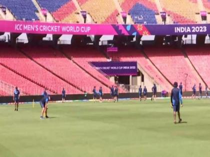 CWC: New Zealand gear up for opener against England in Ahmedabad; players sweat in net practice | CWC: New Zealand gear up for opener against England in Ahmedabad; players sweat in net practice