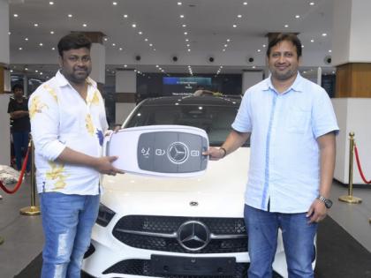 Blockbuster Producer SKN gifted a brand new Mercedes Benz car to Cult Blockbuster "Baby" director Sai Rajesh | Blockbuster Producer SKN gifted a brand new Mercedes Benz car to Cult Blockbuster "Baby" director Sai Rajesh Blockbuster Producer SKN gifted a brand new Mercedes Benz car to Cult Blockbuster "Baby" director Sai Rajesh | Blockbuster Producer SKN gifted a brand new Mercedes Benz car to Cult Blockbuster "Baby" director Sai Rajesh