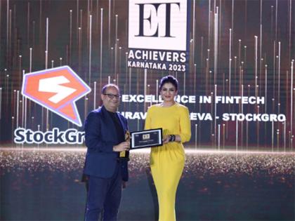 StockGro COO Gaurav Sachdeva, felicitated at ET Achievers Awards 2023 | StockGro COO Gaurav Sachdeva, felicitated at ET Achievers Awards 2023 StockGro COO Gaurav Sachdeva, felicitated at ET Achievers Awards 2023 | StockGro COO Gaurav Sachdeva, felicitated at ET Achievers Awards 2023
