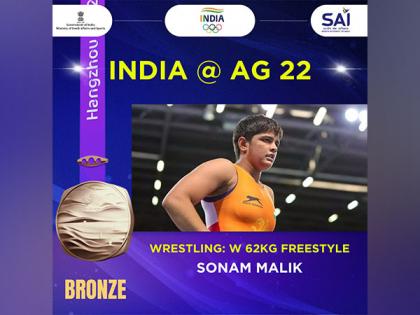 Asian Games: Indian grappler Sonam Malik bags bronze in women's freestyle 62kg category | Asian Games: Indian grappler Sonam Malik bags bronze in women's freestyle 62kg category Asian Games: Indian grappler Sonam Malik bags bronze in women's freestyle 62kg category | Asian Games: Indian grappler Sonam Malik bags bronze in women's freestyle 62kg category