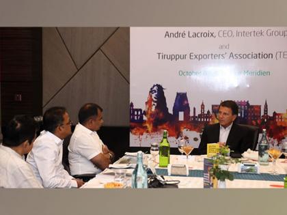 THE FUTURE OF SUSTAINABILITY IS NOW: Intertek CEO top-to-top meeting with knitwear industry leaders in Tiruppur | THE FUTURE OF SUSTAINABILITY IS NOW: Intertek CEO top-to-top meeting with knitwear industry leaders in Tiruppur THE FUTURE OF SUSTAINABILITY IS NOW: Intertek CEO top-to-top meeting with knitwear industry leaders in Tiruppur | THE FUTURE OF SUSTAINABILITY IS NOW: Intertek CEO top-to-top meeting with knitwear industry leaders in Tiruppur