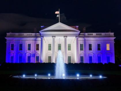 White House illuminated in Israel colours as a mark of solidarity | White House illuminated in Israel colours as a mark of solidarity White House illuminated in Israel colours as a mark of solidarity | White House illuminated in Israel colours as a mark of solidarity