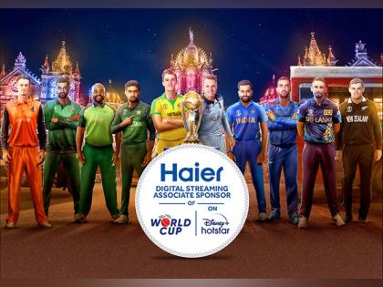 Haier India Comes Onboard as a Digital Streaming Associate Sponsor for ICC Men's Cricket World Cup on Disney+ Hotstar, Elevating the Festive Spirits | Haier India Comes Onboard as a Digital Streaming Associate Sponsor for ICC Men's Cricket World Cup on Disney+ Hotstar, Elevating the Festive Spirits Haier India Comes Onboard as a Digital Streaming Associate Sponsor for ICC Men's Cricket World Cup on Disney+ Hotstar, Elevating the Festive Spirits | Haier India Comes Onboard as a Digital Streaming Associate Sponsor for ICC Men's Cricket World Cup on Disney+ Hotstar, Elevating the Festive Spirits