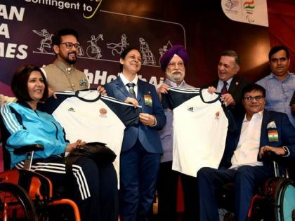 Anurag Thakur graces send-off ceremony of athletes for 4th Asian Para Games | Anurag Thakur graces send-off ceremony of athletes for 4th Asian Para Games Anurag Thakur graces send-off ceremony of athletes for 4th Asian Para Games | Anurag Thakur graces send-off ceremony of athletes for 4th Asian Para Games