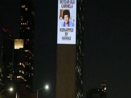 Images of Israeli hostages projected at UN headquarters in New York, demand release | Images of Israeli hostages projected at UN headquarters in New York, demand release Images of Israeli hostages projected at UN headquarters in New York, demand release | Images of Israeli hostages projected at UN headquarters in New York, demand release