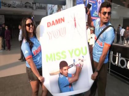 "Damn You Mosquito": Shubman Gill fan arrives in Ahmedabad with hilarious banner ahead of IND-PAK match | "Damn You Mosquito": Shubman Gill fan arrives in Ahmedabad with hilarious banner ahead of IND-PAK match