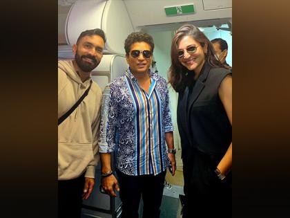 Anushka, Arijit, Sachin arrive for ICC Men's Cricket World Cup 2023 match against Pakistan in Ahmedabad | Anushka, Arijit, Sachin arrive for ICC Men's Cricket World Cup 2023 match against Pakistan in Ahmedabad