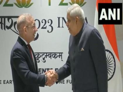 VP Dhankhar meets President of Inter-Parliamentary Union Duarte Pacheco on sidelines of P20 Summit | VP Dhankhar meets President of Inter-Parliamentary Union Duarte Pacheco on sidelines of P20 Summit