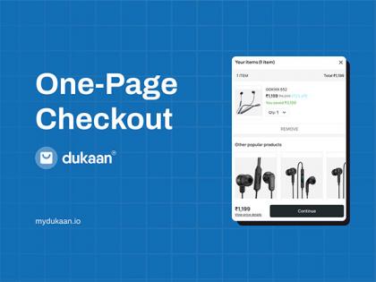 Dukaan, leading Indian e-commerce enabler simplifies online shopping with its groundbreaking one-page checkout | Dukaan, leading Indian e-commerce enabler simplifies online shopping with its groundbreaking one-page checkout