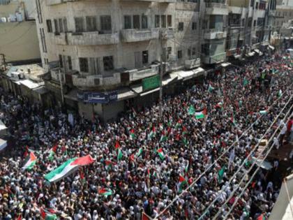 People stage protests in Jordan after Gaza Hospital explosion | People stage protests in Jordan after Gaza Hospital explosion