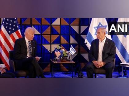 US President Joe Biden admires "courage, bravery" of Israelis amid Hamas attack | US President Joe Biden admires "courage, bravery" of Israelis amid Hamas attack US President Joe Biden admires "courage, bravery" of Israelis amid Hamas attack | US President Joe Biden admires "courage, bravery" of Israelis amid Hamas attack