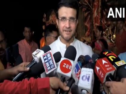 "India will win today": Sourav Ganguly after visiting Durga Pandal in Kolkata | "India will win today": Sourav Ganguly after visiting Durga Pandal in Kolkata