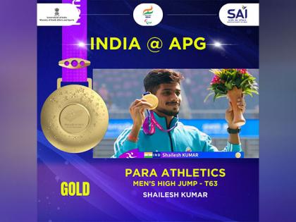 Asian Para Games: Shailesh Kumar wins gold, Mariyappan Thangavelu secures silver in High Jump-T63 event | Asian Para Games: Shailesh Kumar wins gold, Mariyappan Thangavelu secures silver in High Jump-T63 event Asian Para Games: Shailesh Kumar wins gold, Mariyappan Thangavelu secures silver in High Jump-T63 event | Asian Para Games: Shailesh Kumar wins gold, Mariyappan Thangavelu secures silver in High Jump-T63 event