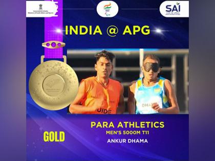 Para Asian Games: India's Ankur Dhama secures gold in men's 5000 m T11 event | Para Asian Games: India's Ankur Dhama secures gold in men's 5000 m T11 event