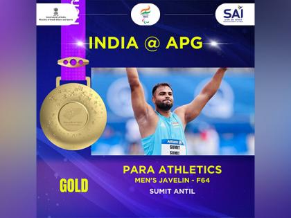 Asian Para Games: Sumit Antil dominates men's Javelin Throw-F64 event to bag gold with record attempt | Asian Para Games: Sumit Antil dominates men's Javelin Throw-F64 event to bag gold with record attempt Asian Para Games: Sumit Antil dominates men's Javelin Throw-F64 event to bag gold with record attempt | Asian Para Games: Sumit Antil dominates men's Javelin Throw-F64 event to bag gold with record attempt
