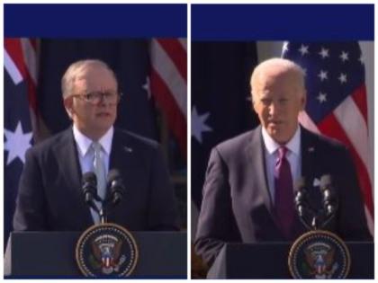 "Hamas hiding behind Palestinian civilians": Biden at joined briefing with Australian PM Albanese | "Hamas hiding behind Palestinian civilians": Biden at joined briefing with Australian PM Albanese "Hamas hiding behind Palestinian civilians": Biden at joined briefing with Australian PM Albanese | "Hamas hiding behind Palestinian civilians": Biden at joined briefing with Australian PM Albanese